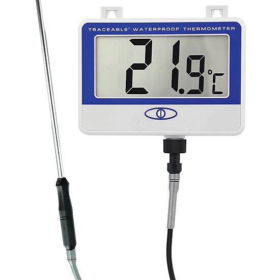 Control Company Digital Thermometers with Stainless-Steel Probe on