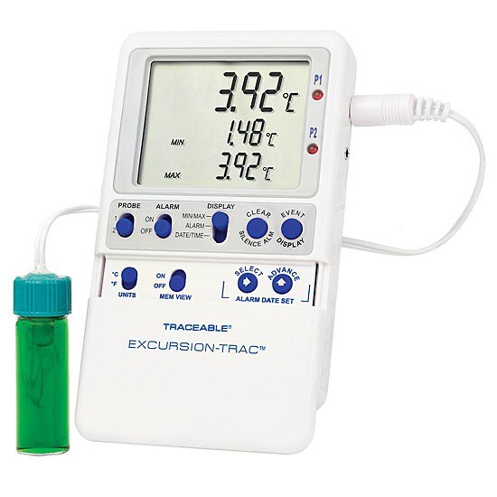 Traceable Calibrated Fridge/Freezer Digital Thermometer; 5 mL