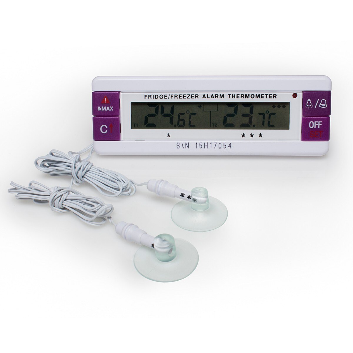 Certified Digital Freezer Thermometer -50 to 70 C Cert @ -20.0oC