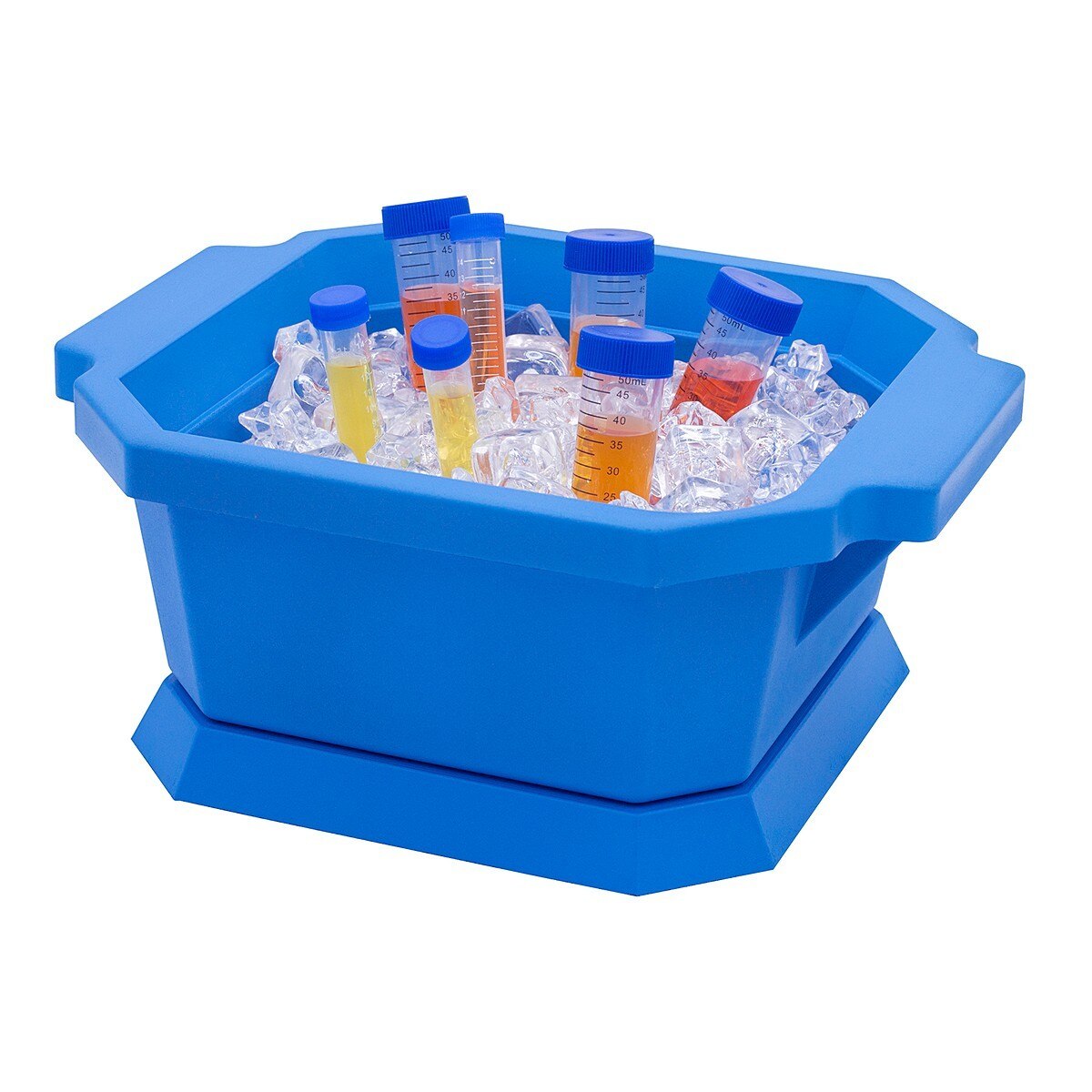 M16807-2001, SP Bel-Art Magic Touch 2 High Performance Blue Ice Bucket; 2.5  Liter, With Lid