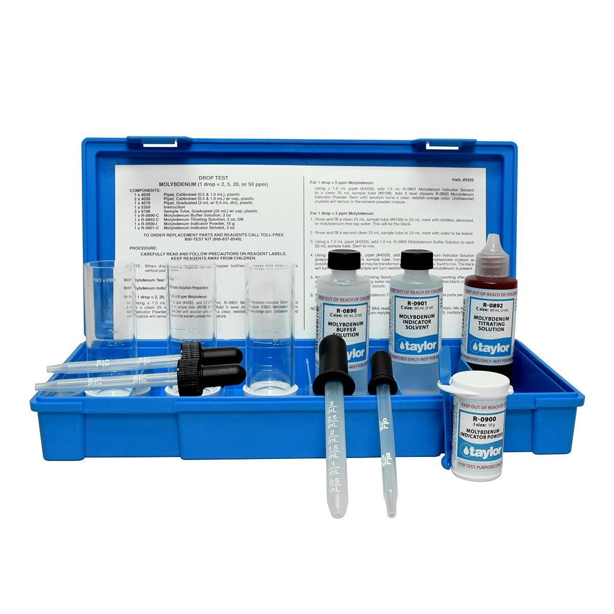 WTW™ Gold Reagent Test Kit Reagent Test; Detection Range: 0.5 to 12mg/L  Water Testing Kits