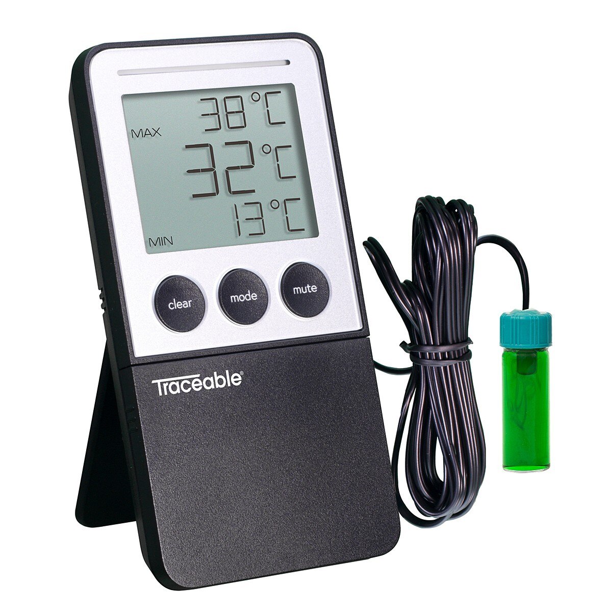 Traceable WD-94460-71 Min/Max Thermometer w 5 mL Bottle Probe, NIST